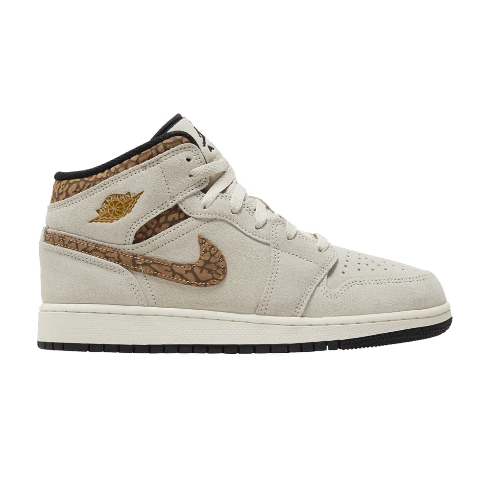 Jordan 1 Mid SE Brown Elephant GS