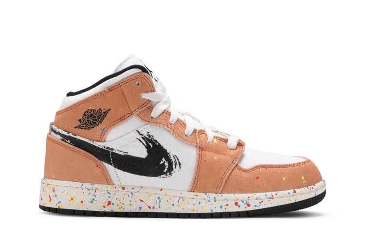 Jordan 1 Mid SE Brushstroke GS