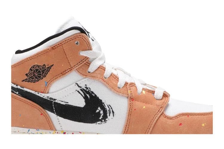 Jordan 1 Mid SE Brushstroke GS