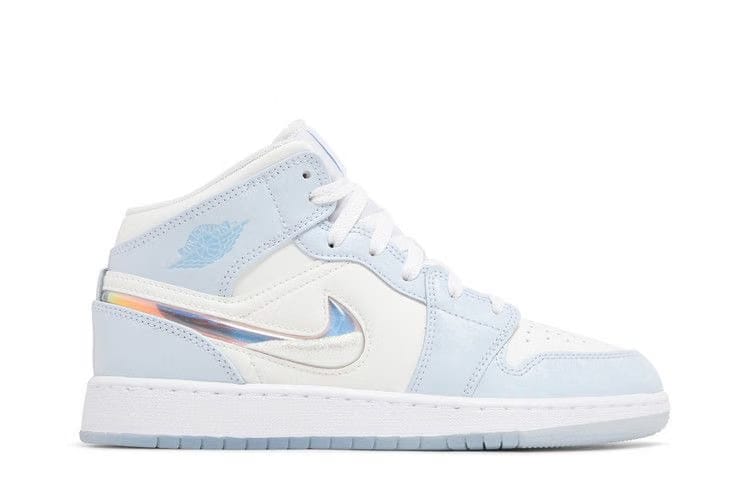 Jordan 1 Mid SE Glitter Swoosh GS