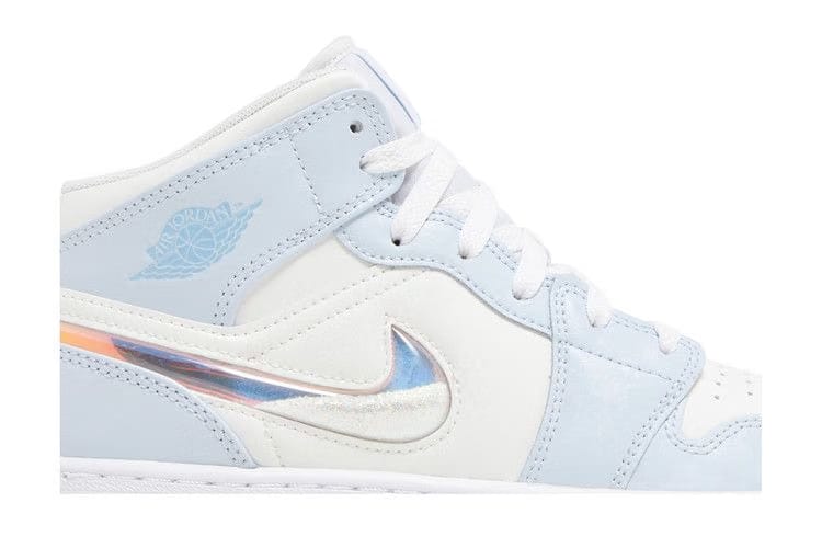 Jordan 1 Mid SE Glitter Swoosh GS