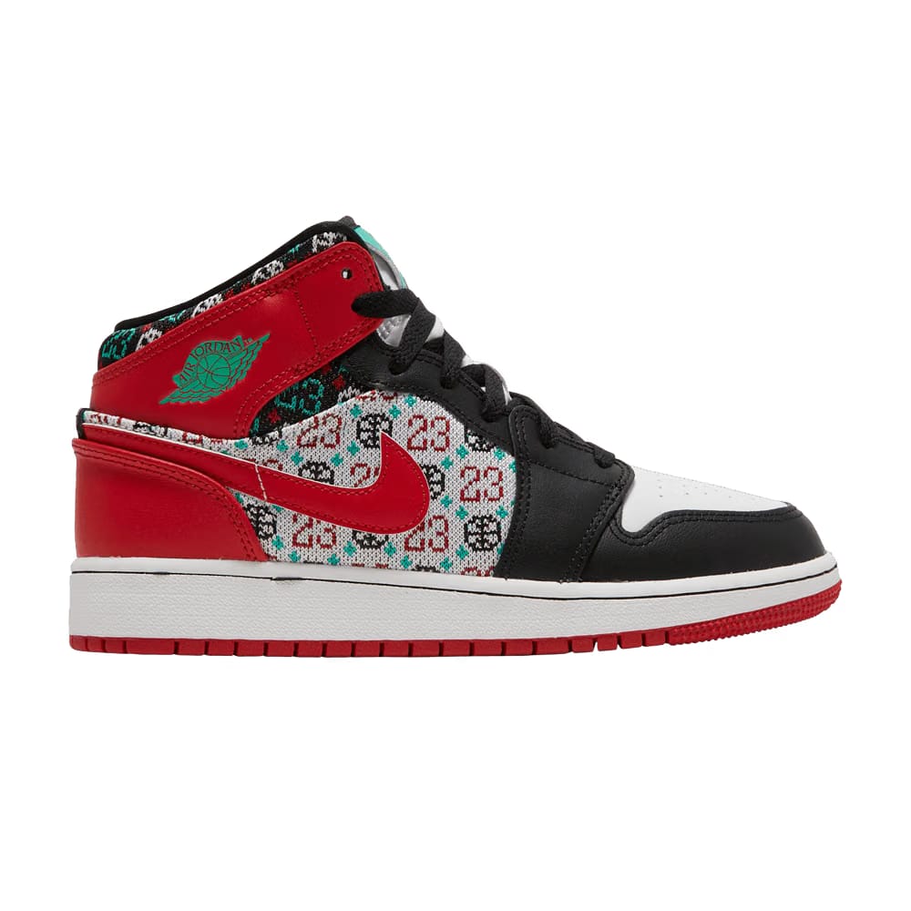 Jordan 1 Mid SE Ugly Christmas Sweater GS