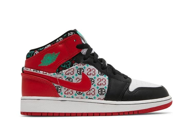 Jordan 1 Mid SE Ugly Christmas Sweater GS