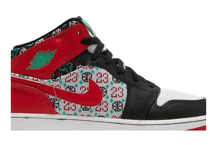 Jordan 1 Mid SE Ugly Christmas Sweater GS