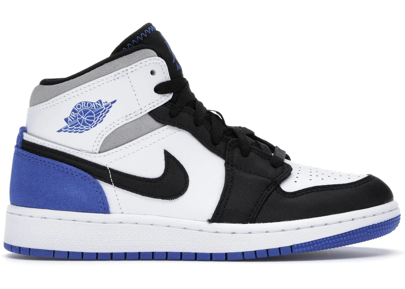 Air Jordan 1 Mid SE GS Royal Black Toe