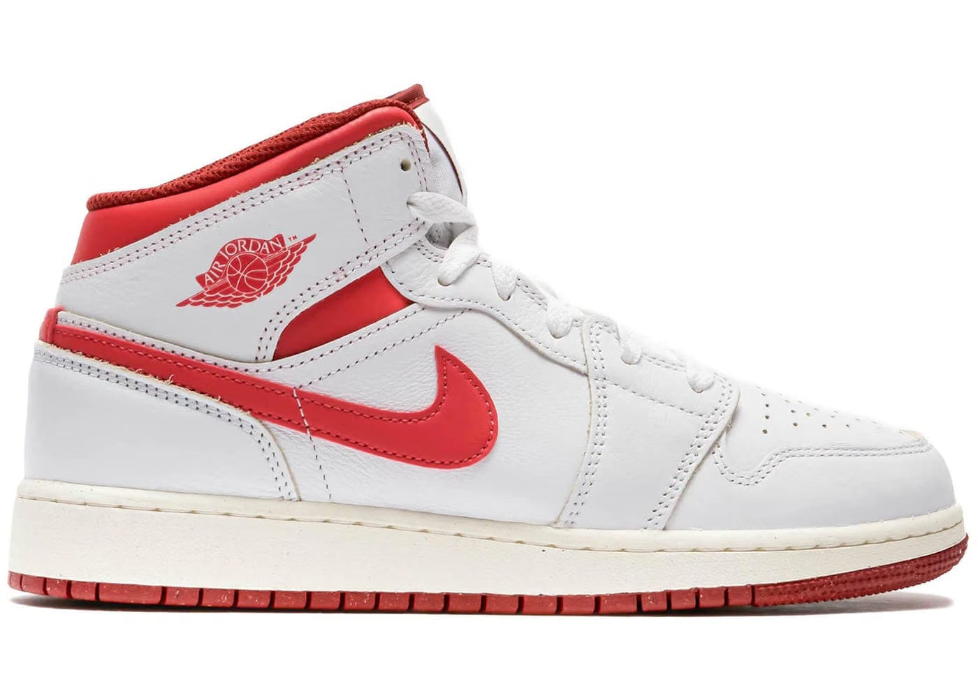 Jordan 1 Mid SE White Dune Red GS