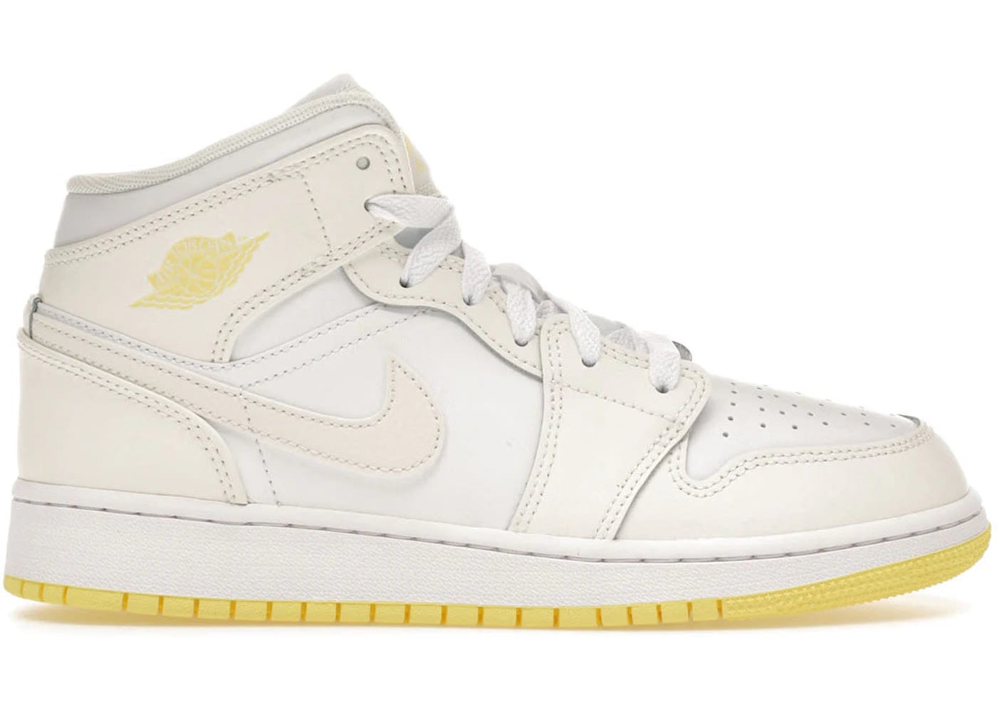 Jordan 1 Mid Sail Light Laser Orange GS