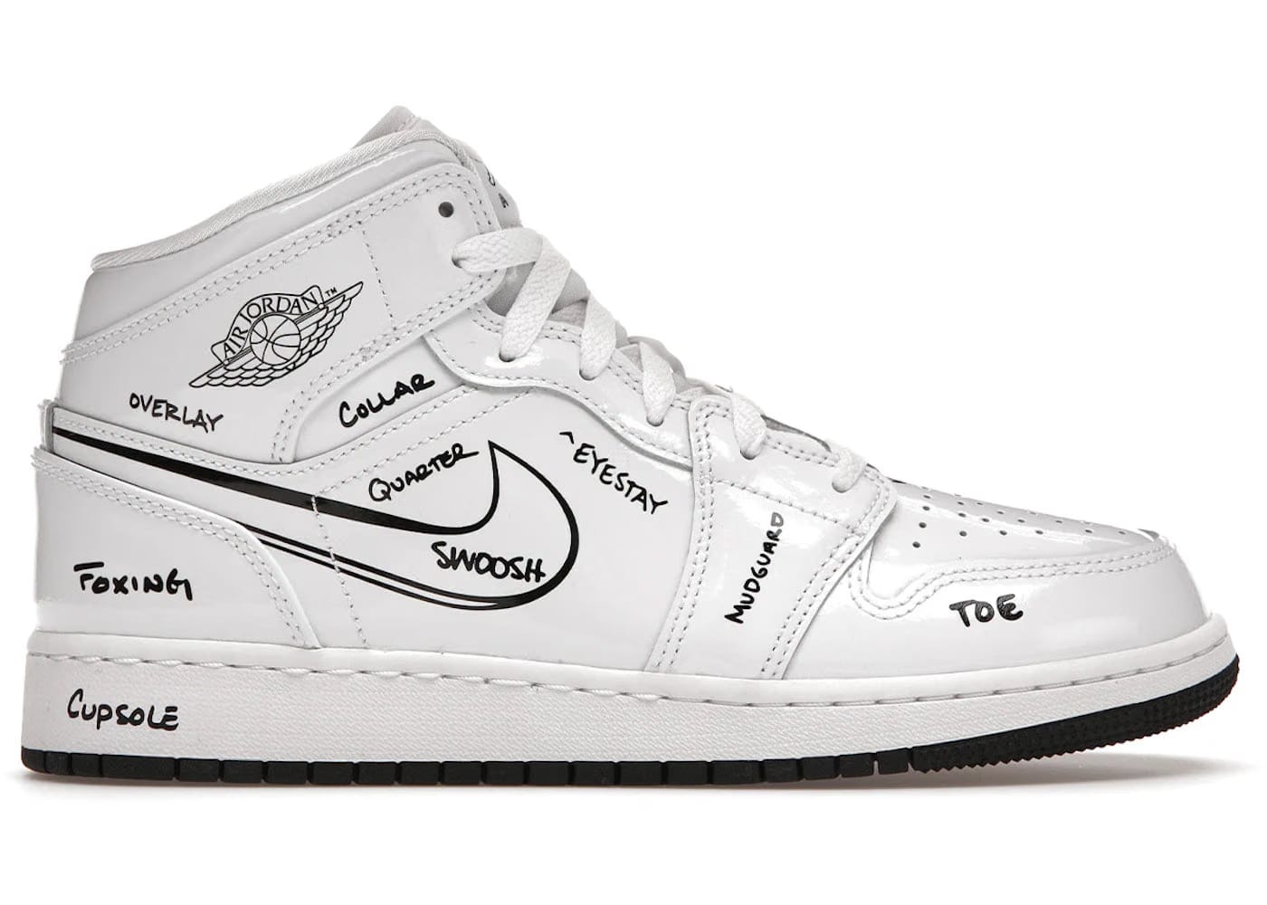 Jordan 1 Mid Schematic GS