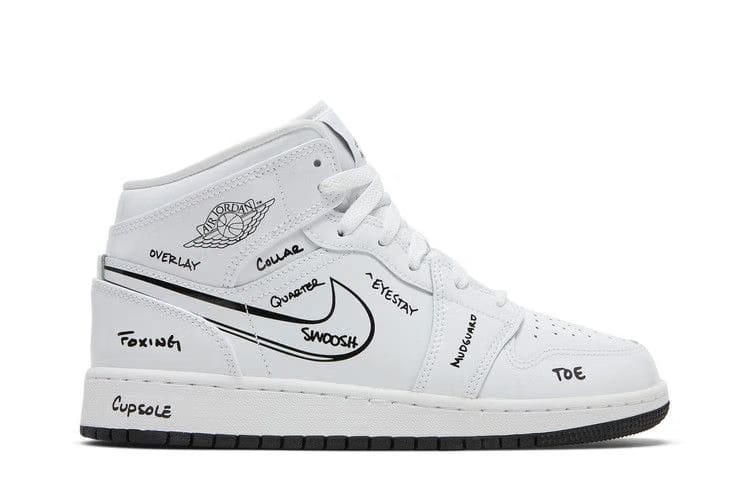 Jordan 1 Mid Schematic GS