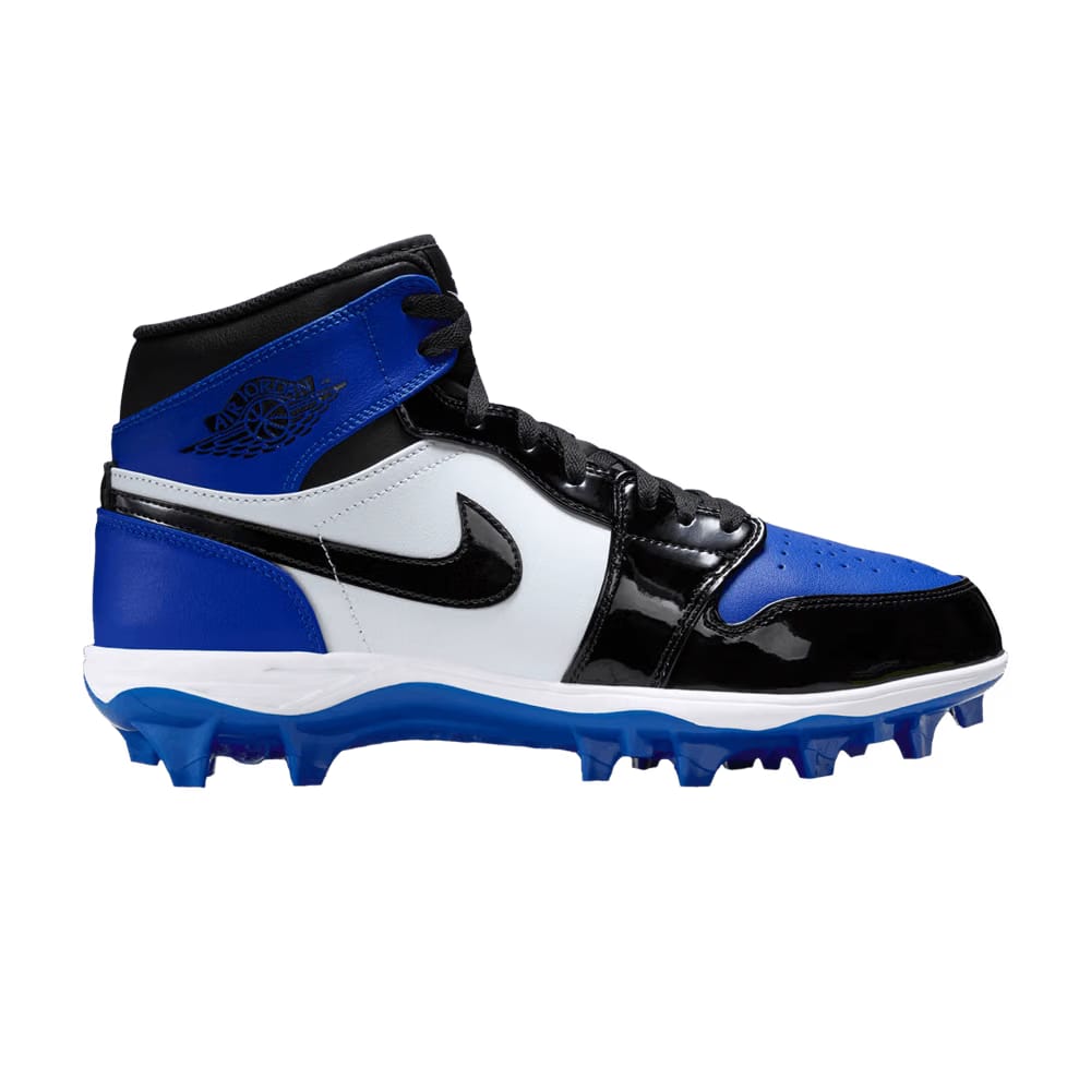 Air Jordan 1 Mid TD Cleat White Black Royal