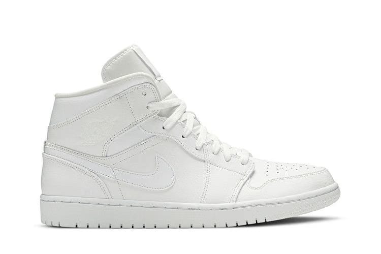 Jordan 1 Mid Triple White 2019