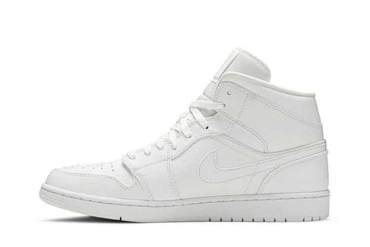 Jordan 1 Mid Triple White 2019