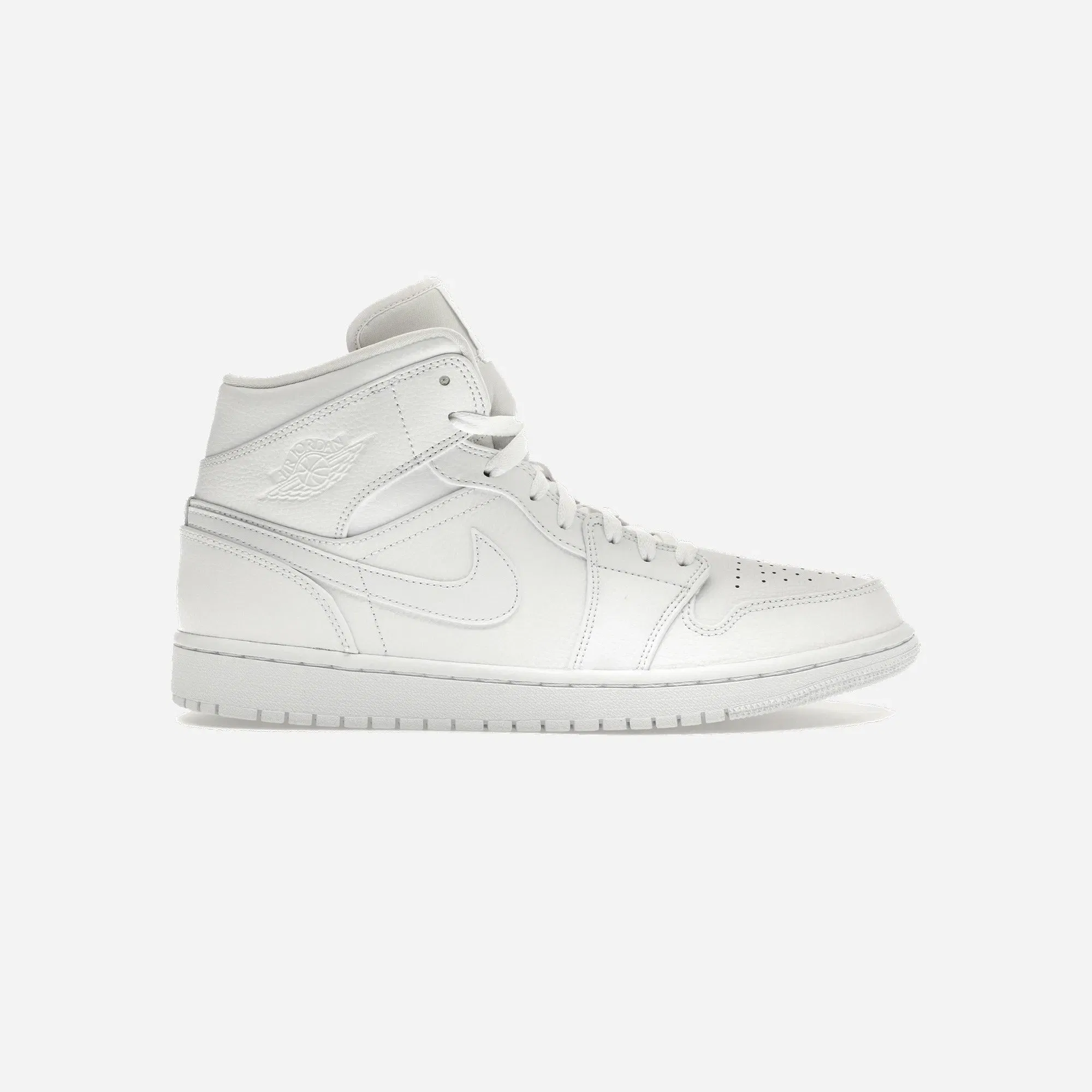 Jordan 1 Mid Triple White 2019