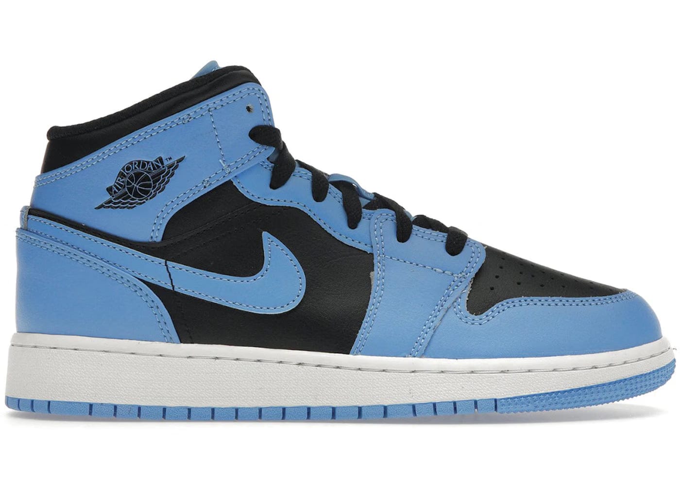 Jordan 1 Mid University Blue Black GS