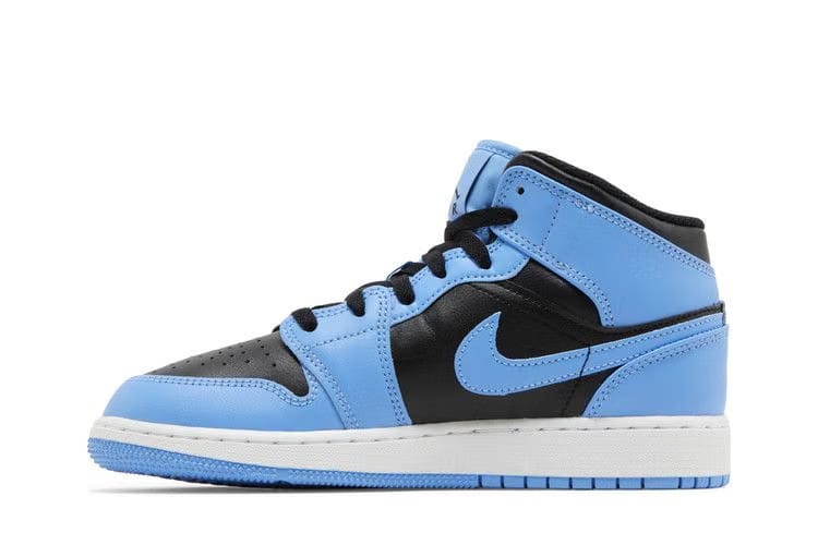 Jordan 1 Mid University Blue Black GS