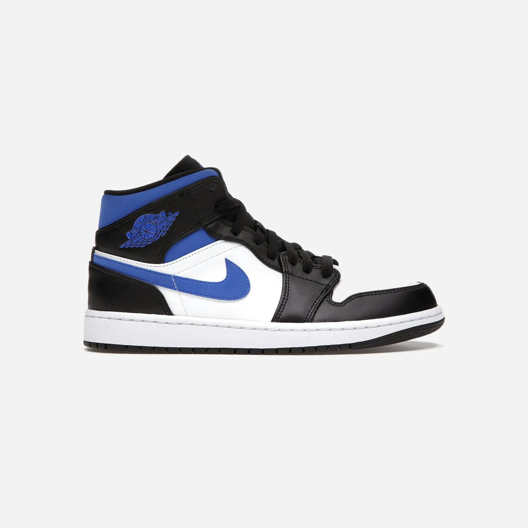 Jordan 1 Mid White Black Racer Blue