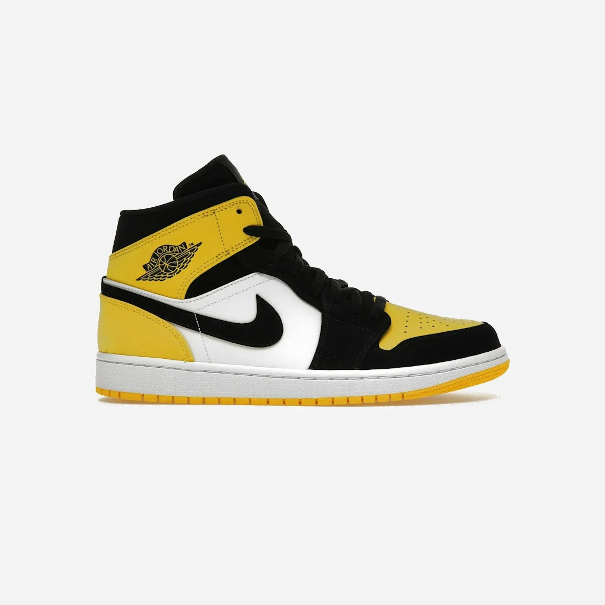 Jordan 1 Mid Yellow Toe Black