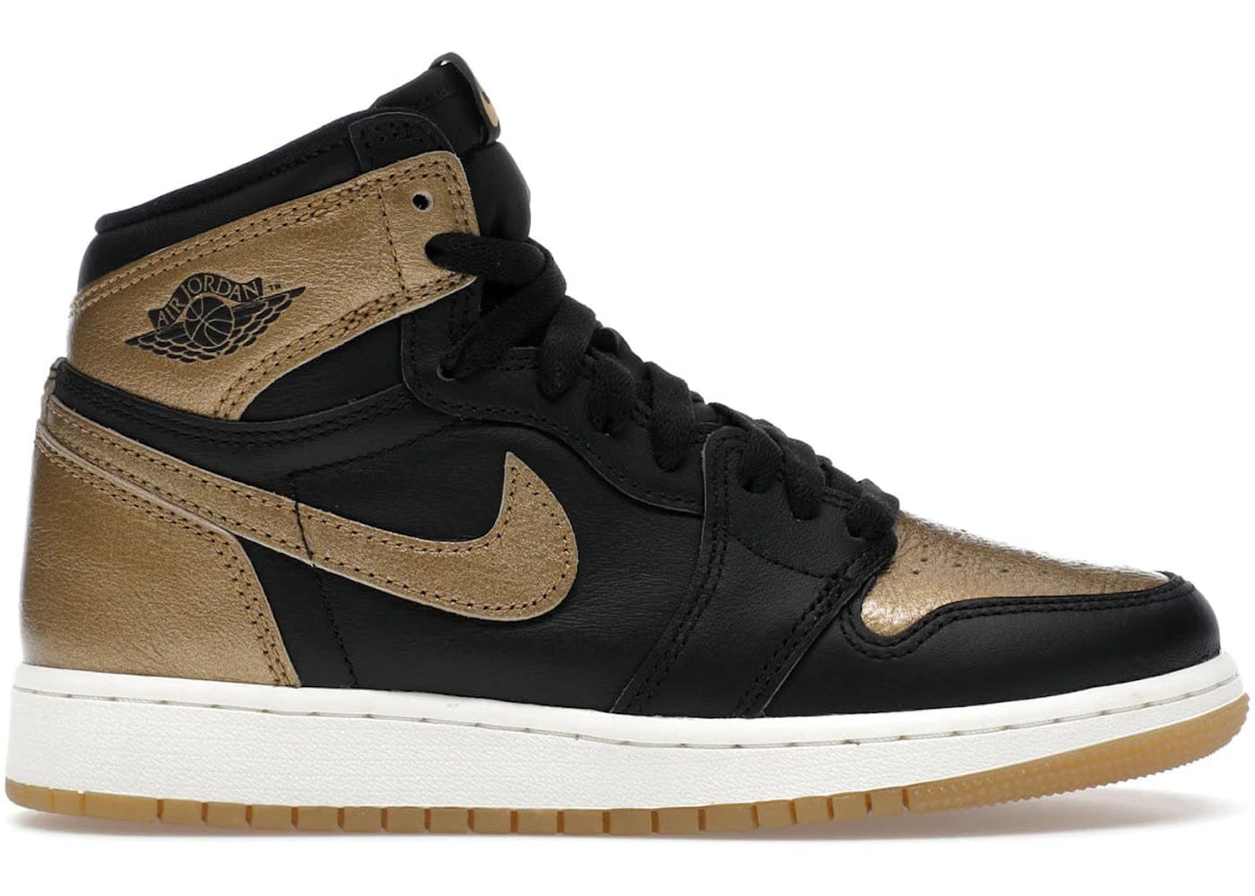 Jordan 1 Retro High OG Black Metallic Gold GS