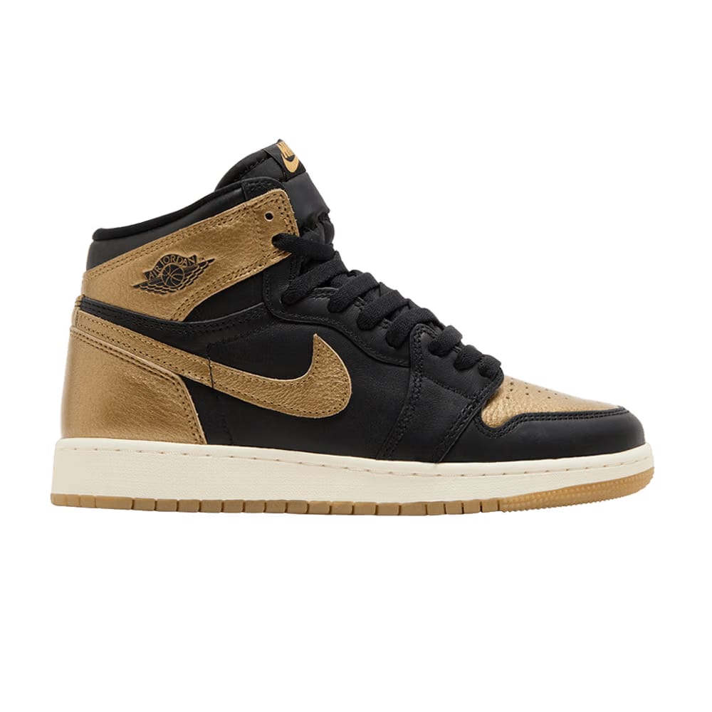 Jordan 1 Retro High OG Black Metallic Gold GS