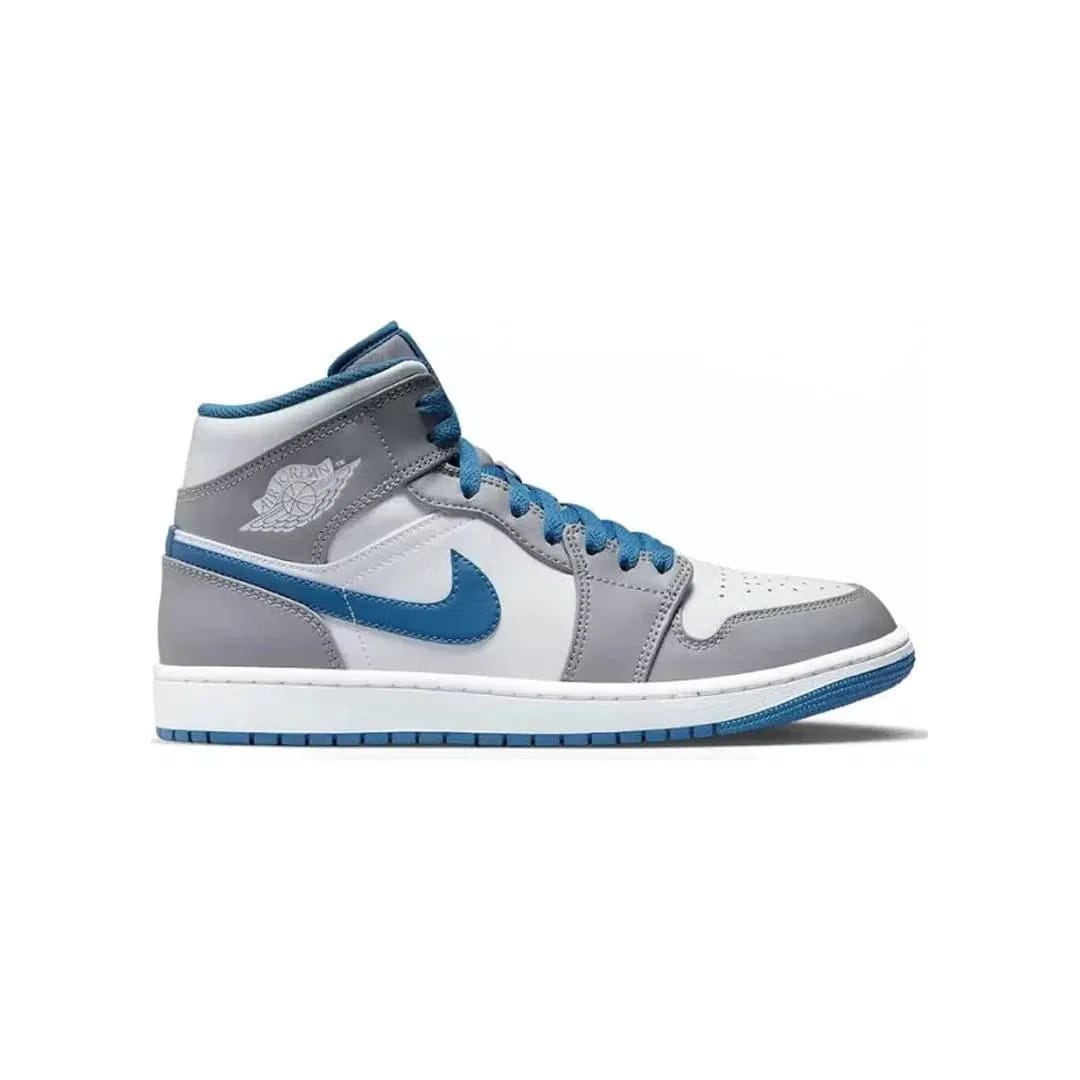 Air Jordan 1 Mid Cement True Blue Sale
