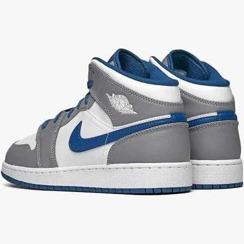 Air Jordan 1 Mid Cement True Blue Sale