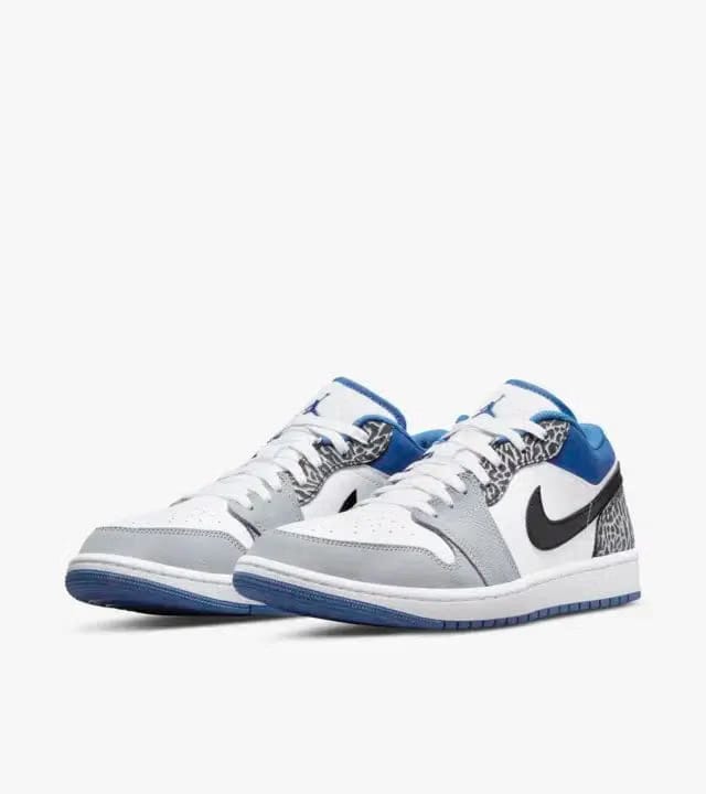 Air Jordan 1 Low True Blue / Smoke Grey Marina Blue Sale