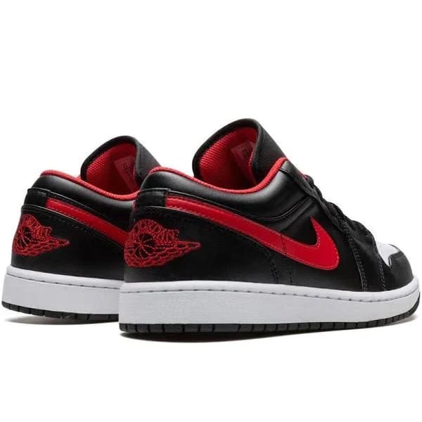 Air Jordan 1 Low Black/Fire-Red-White Sale