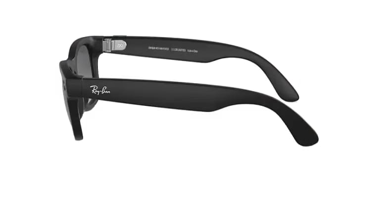 Ray Ban Meta Smart Glasses - Wayfarer Matte Black Graphite Lenses