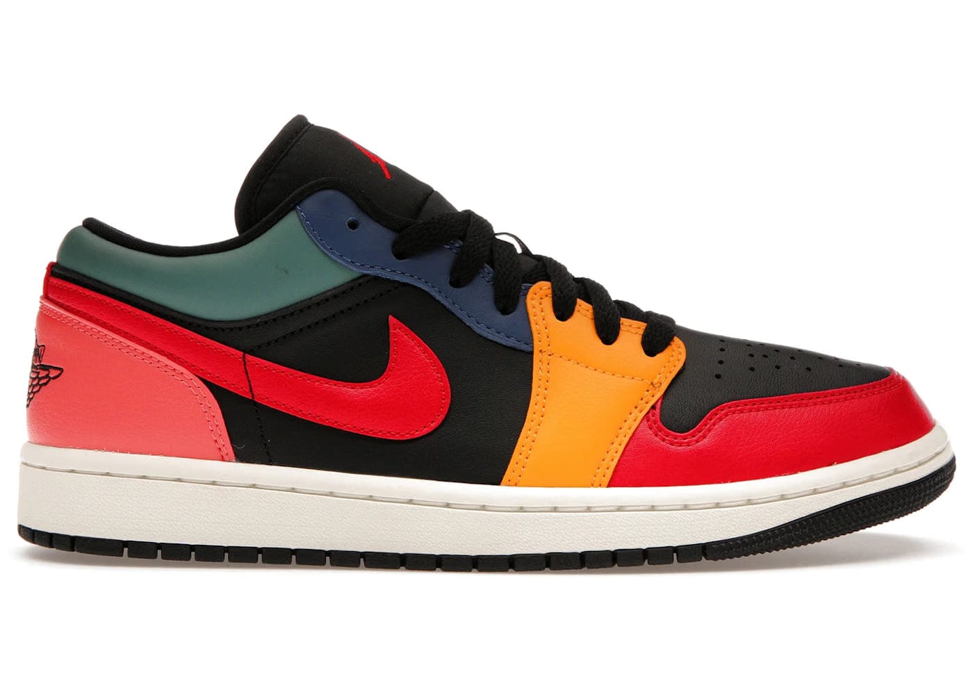 Air Jordan 1 Low Se Black Multi-Color Womens