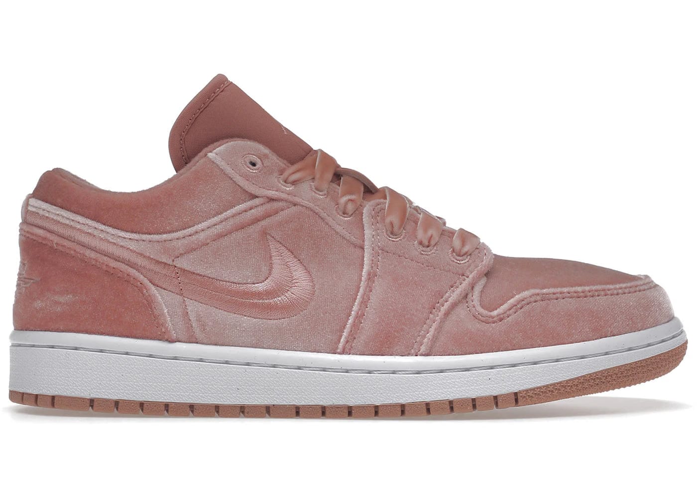 Air Jordan 1 Low Pink Velvet Rust Pink
