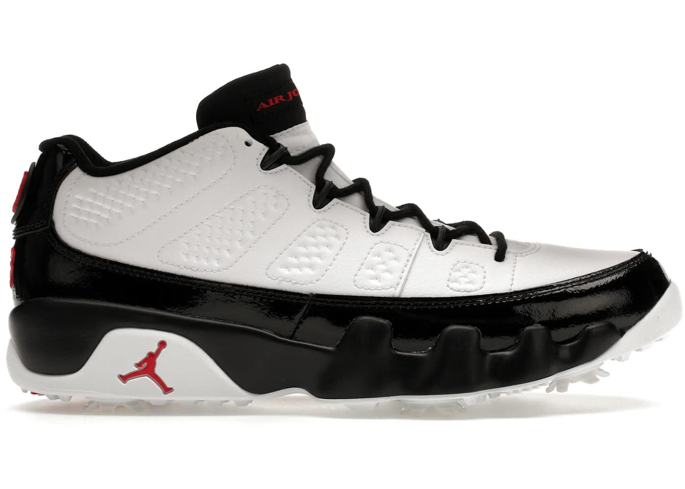 Air Jordan 9 Low Golf White Black True Red