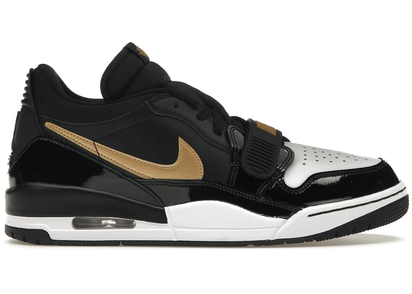 Jordan Legacy 312 Low Black Metallic Gold