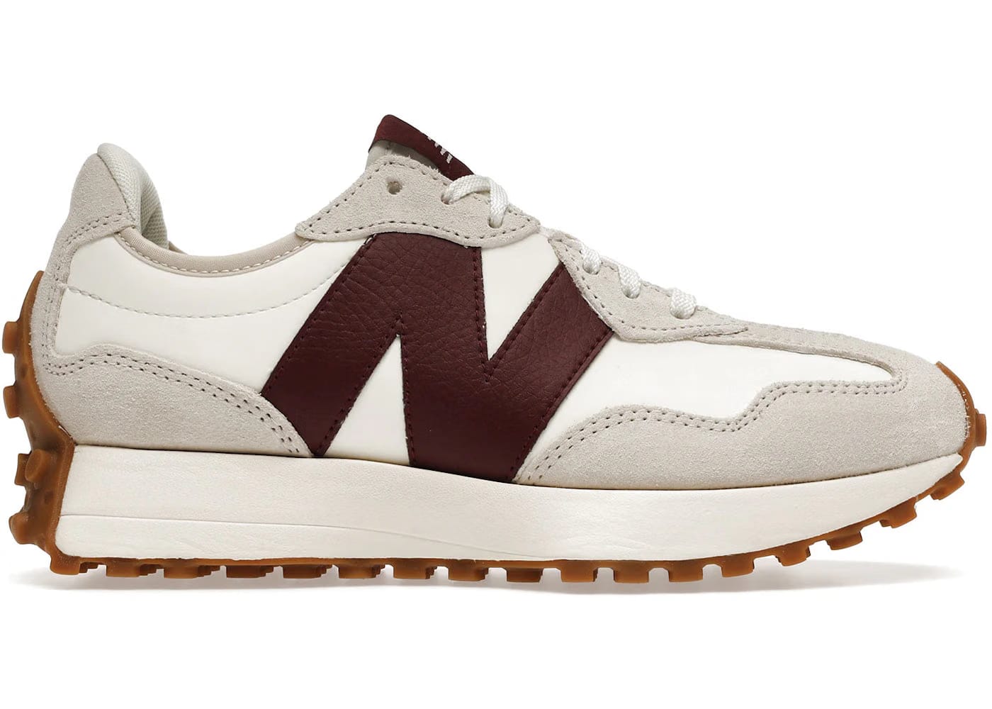New Balance Wmns 327 'White Dark Red'