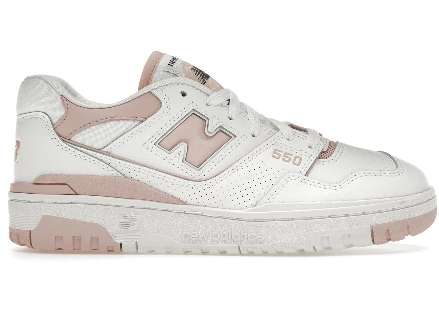 New Balance 550 White Pink Sand Womens