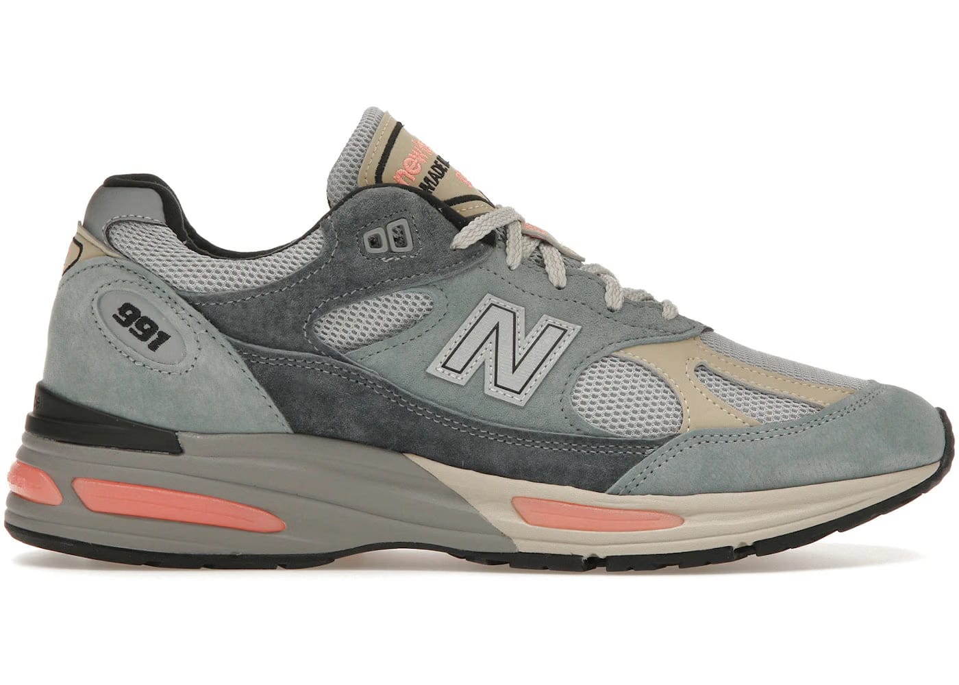 New Balance 991v2 Made In England Silver Blue Turbulence