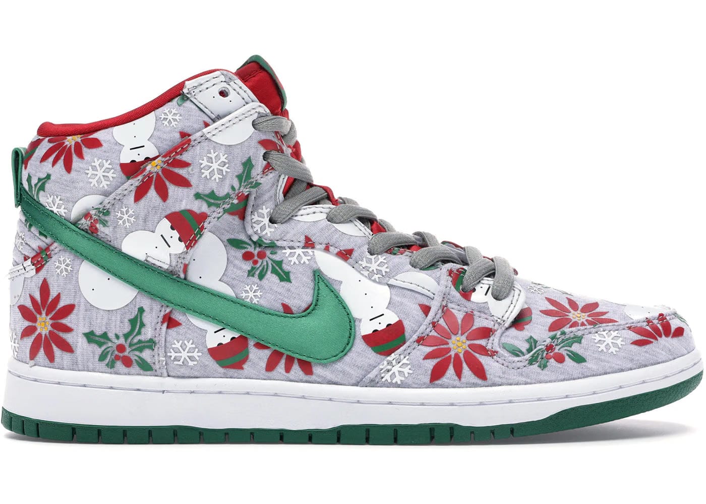 Nike Sb Dunk High Concepts Ugly Christmas Sweater Grey