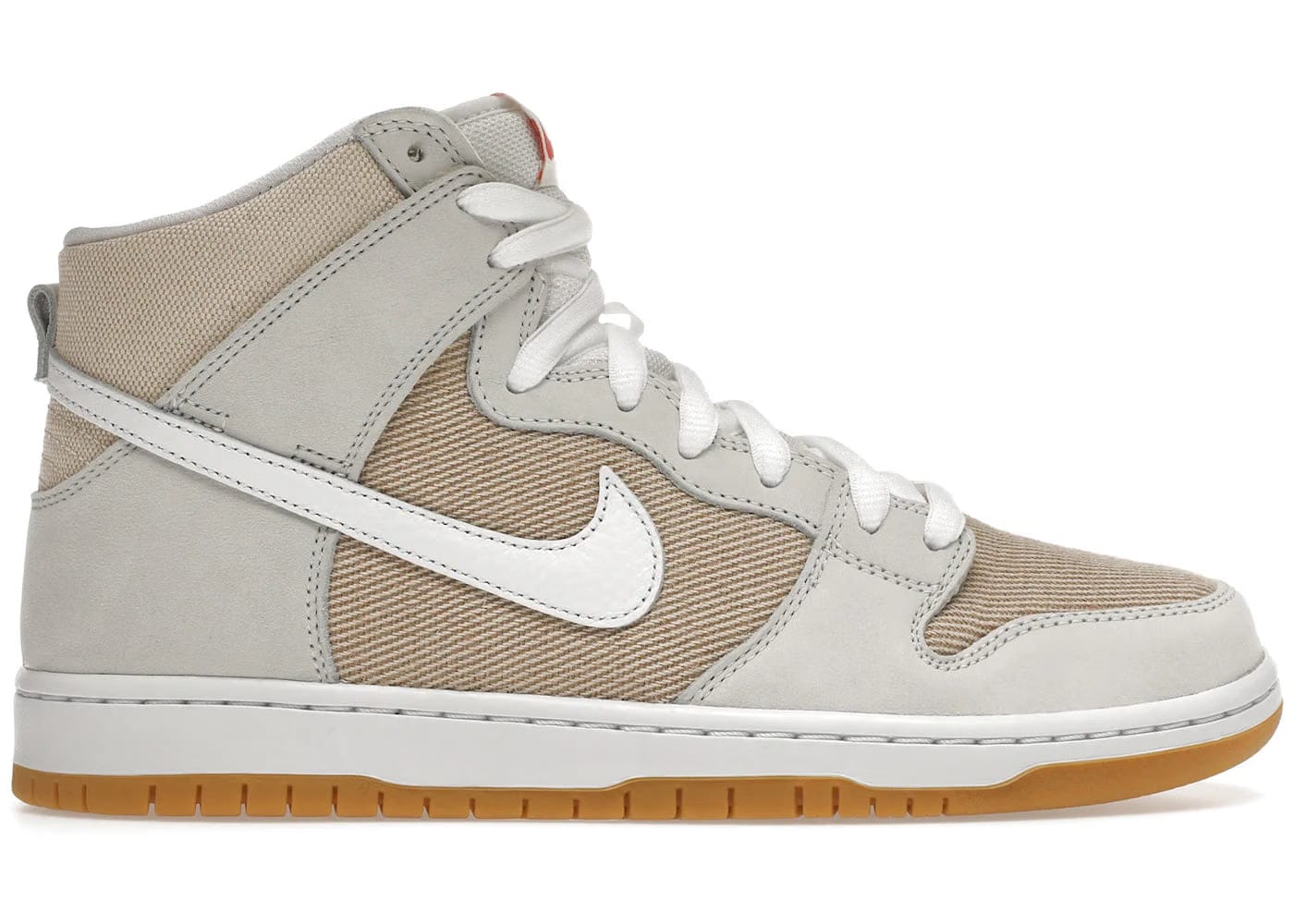 Nike Sb Dunk High Pro Iso Orange Label Unbleached Natural