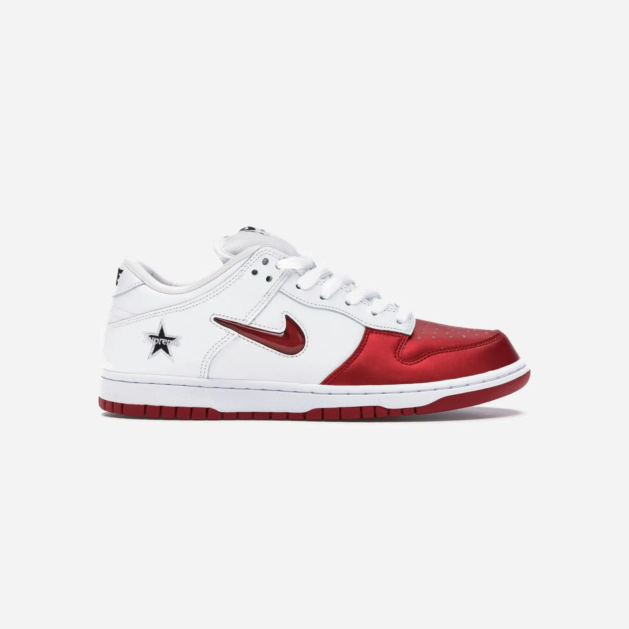 Nike Sb Dunk Low Supreme Jewel Swoosh Red
