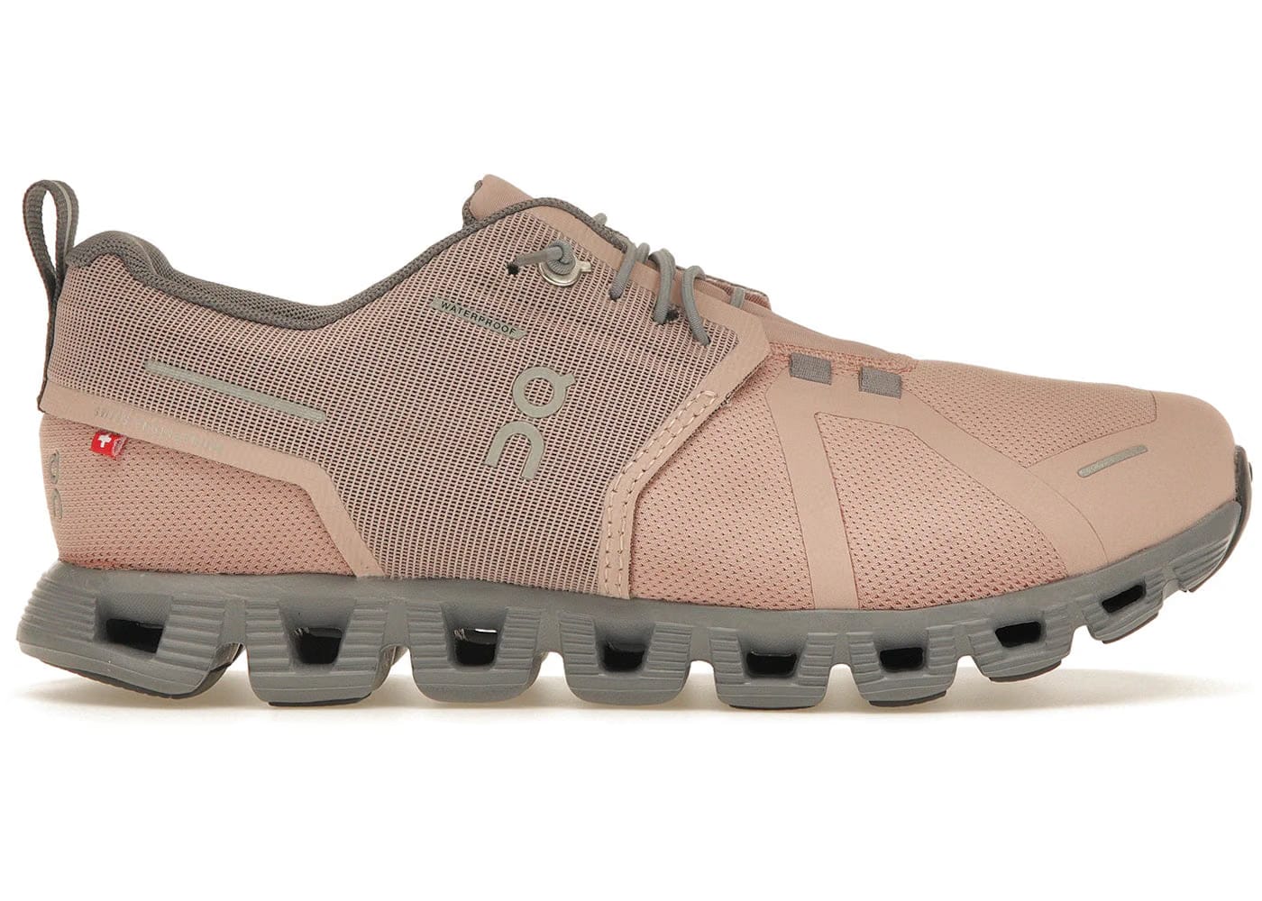 On Running Cloud 5 Waterproof Rose Fossil Womens