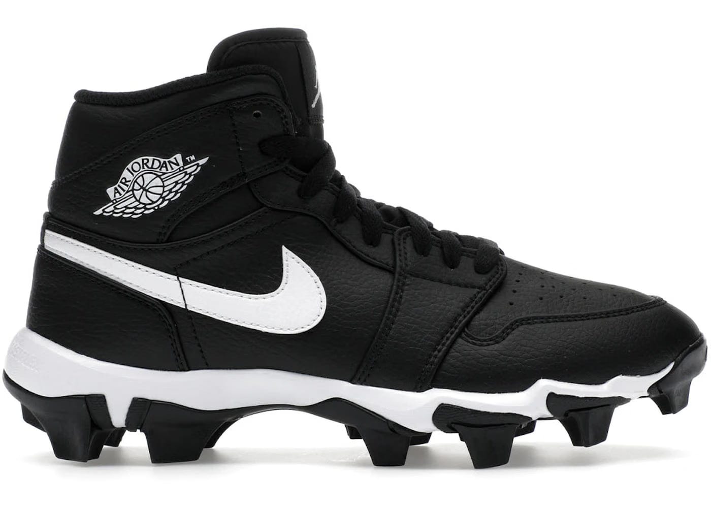 Jordan 1 Mid Cleat Black White GS