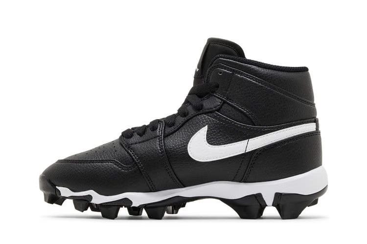 Jordan 1 Mid Cleat Black White GS