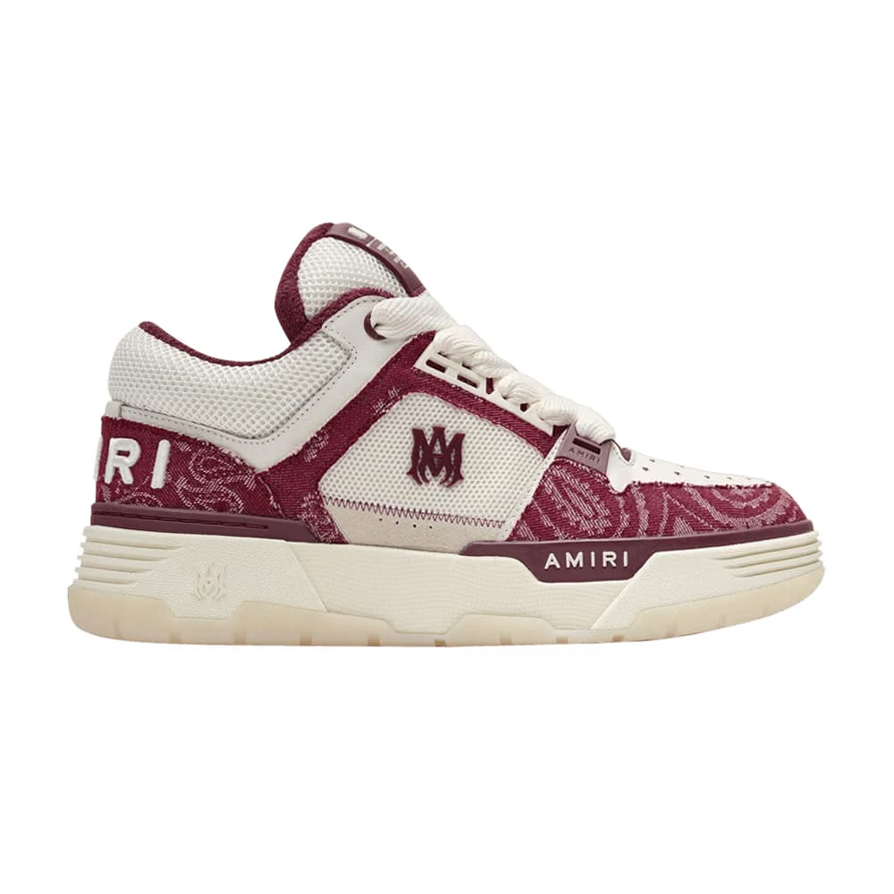 Amiri Ma-1 Bandana Denim Burgundy