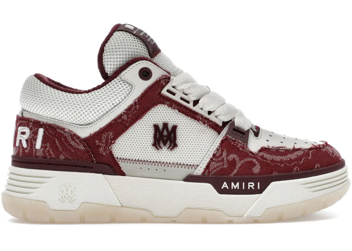 Amiri Ma-1 Bandana Denim Burgundy