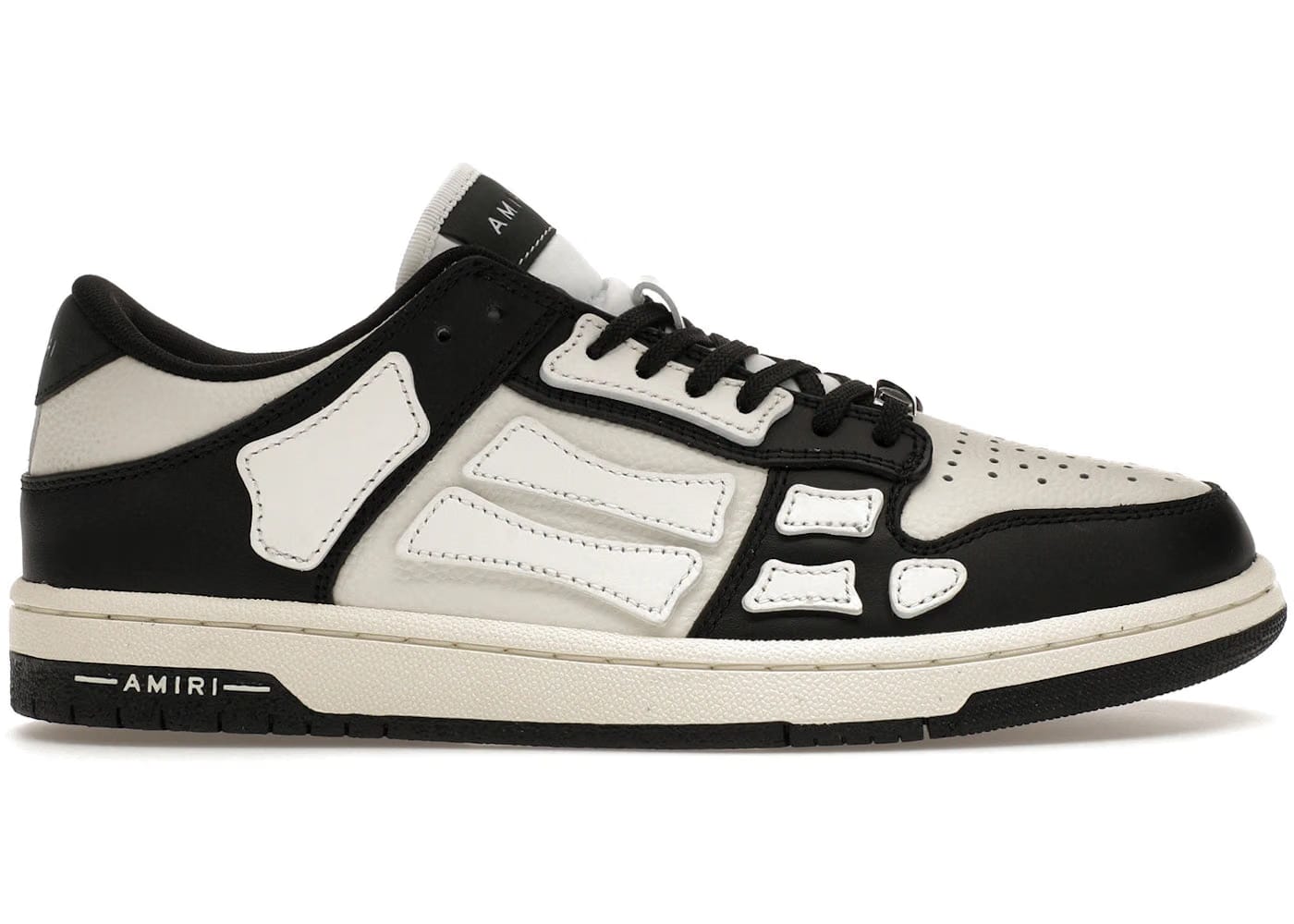 Amiri Skel Top Low Black White Womens