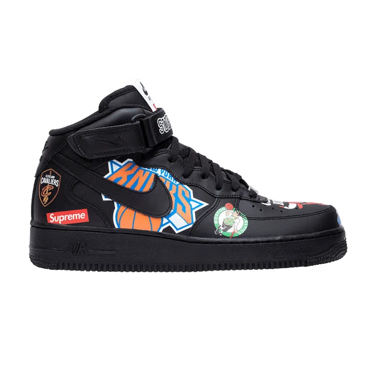 Supreme x NBA x Air Force 1 Mid 07 Black