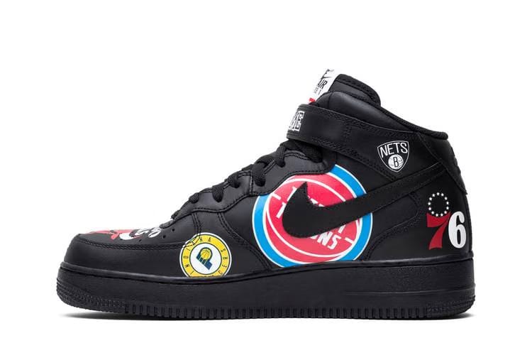 Supreme x NBA x Air Force 1 Mid 07 Black