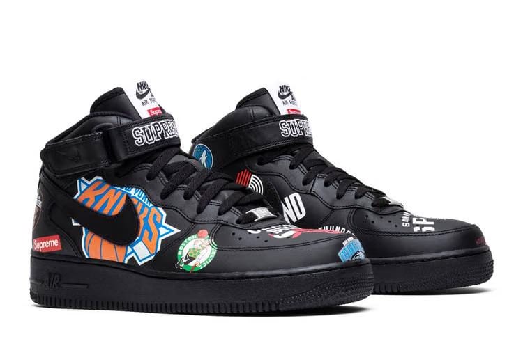 Supreme x NBA x Air Force 1 Mid 07 Black