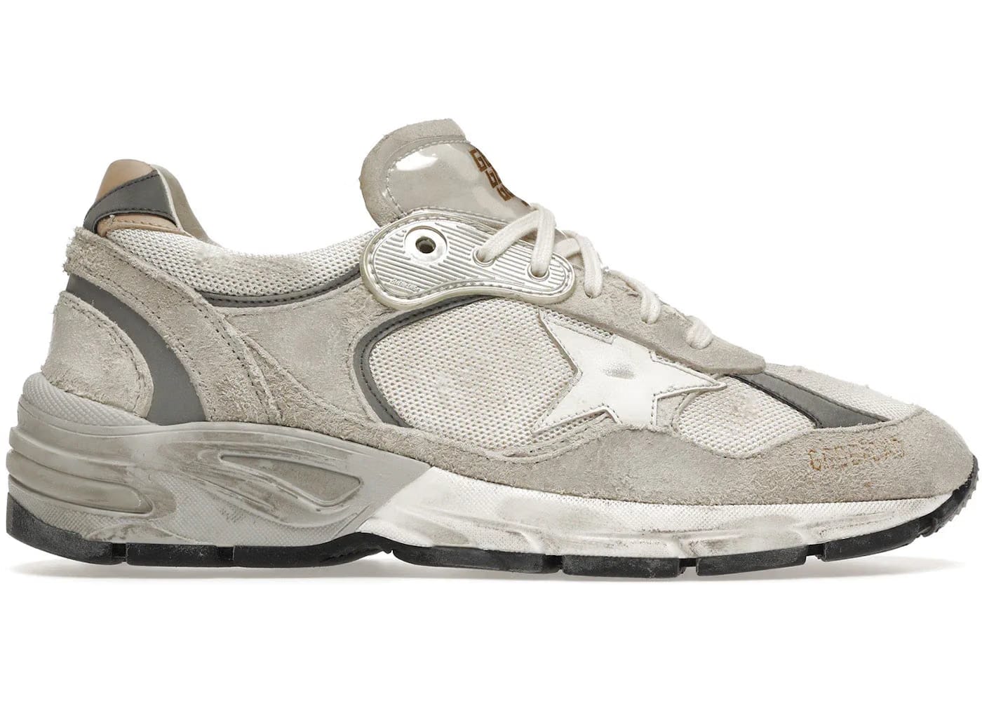 Golden Goose Dad-Star White Silver
