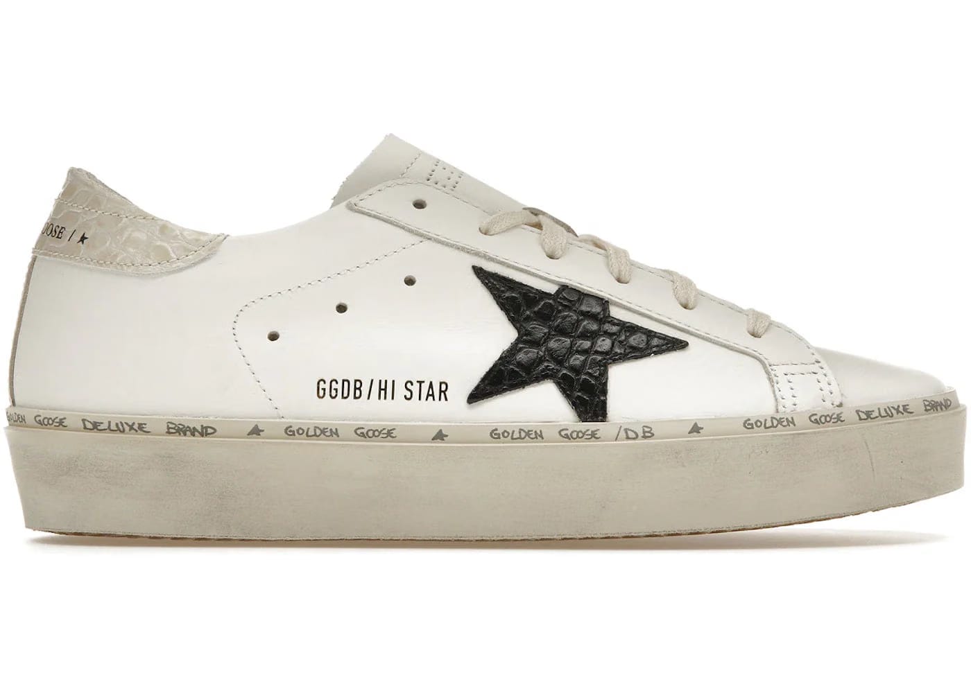 Golden Goose Wmns Hi Star 'Black Crocodile'