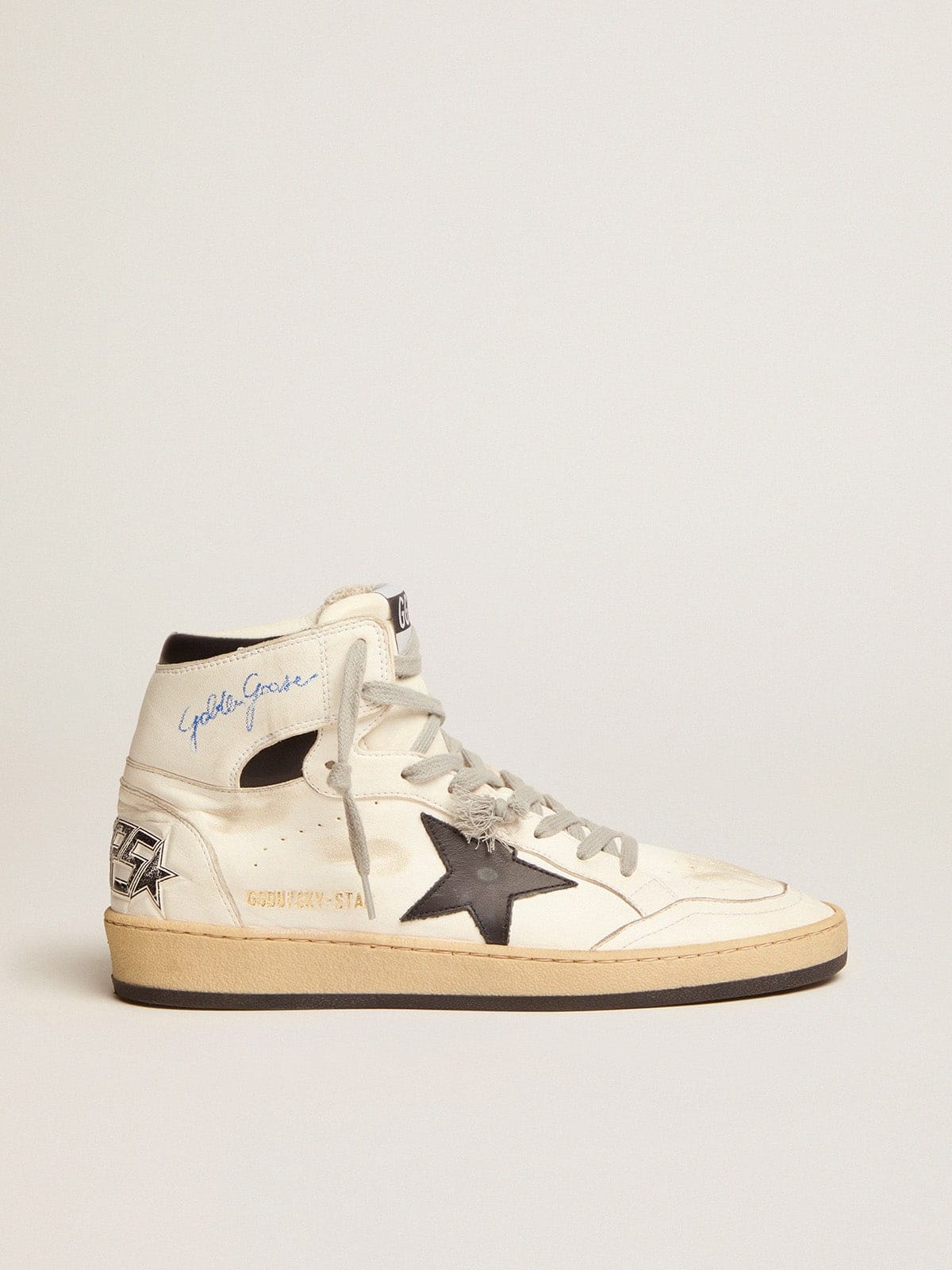 Golden Goose Sky-Star Leather White Black